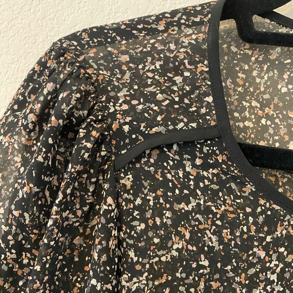 PLEIONE sheer patterned blouse - Picture 4 of 8